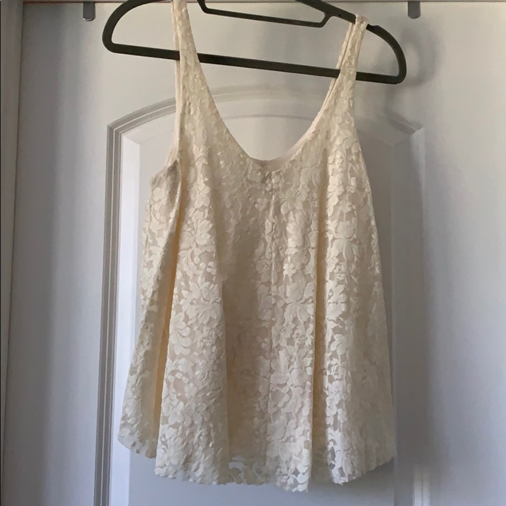 Gorgeous, lace cream tank top